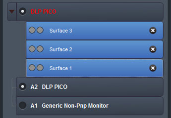 選択されているSurfaceは明るい青に変化