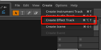 Create Effect Track