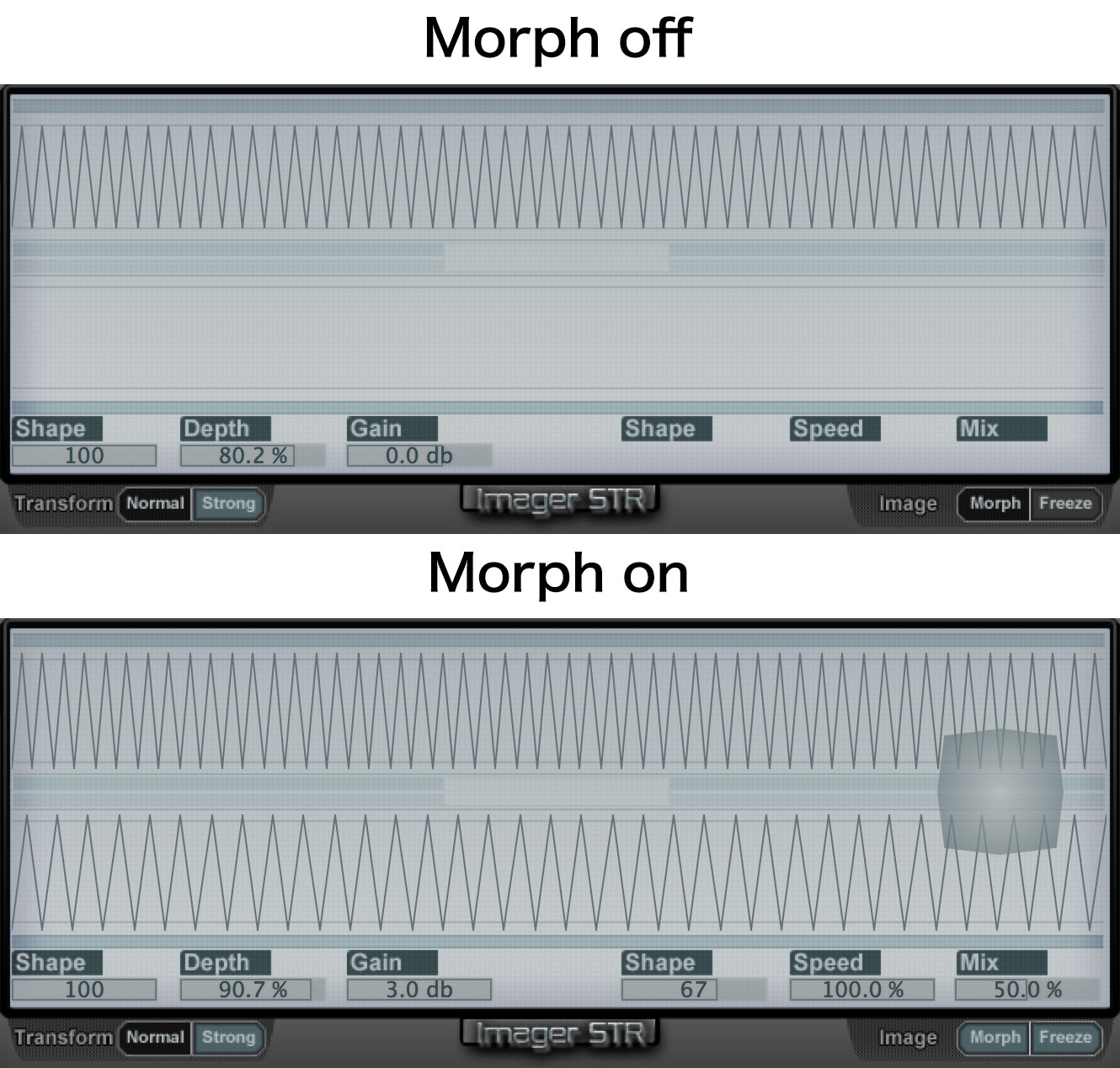 Morph on/off