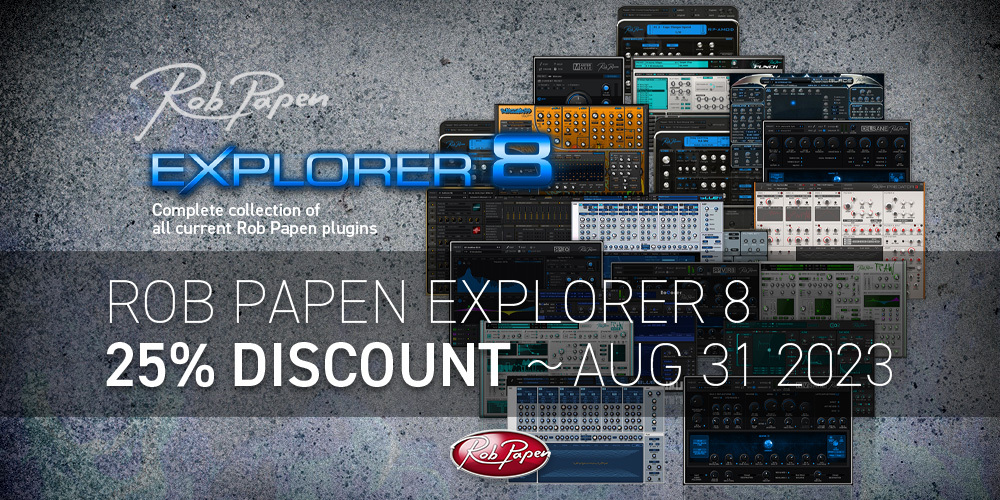 You are currently viewing 【期間限定】Rob Papen “eXplorer 8″【セール】