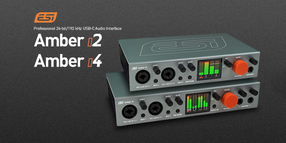 You are currently viewing 【新製品】ESI「Amber i2」「Amber i4」「Neva Uno」発売のご案内