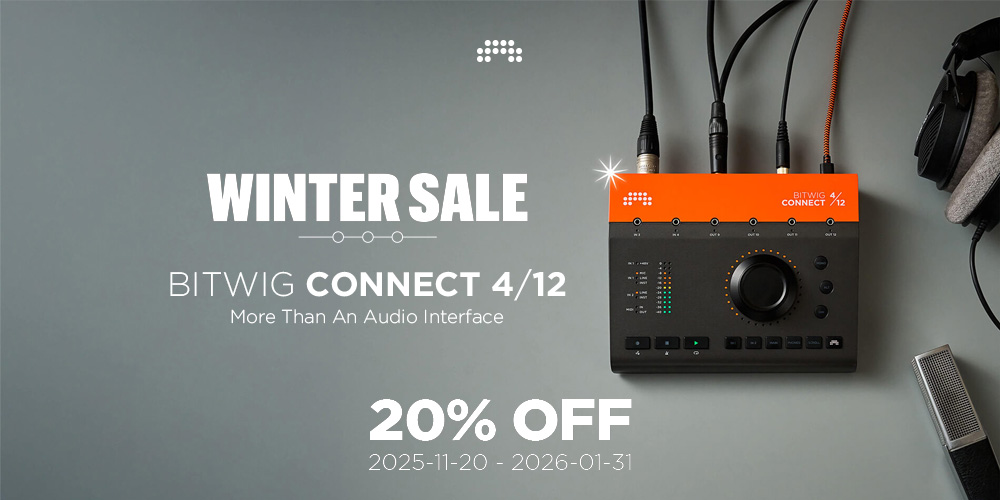 あなたが現在見ているのは Bitwig Connect 4/12【20%OFF】ウィンターセール