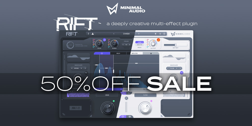 あなたが現在見ているのは 【期間限定】Minimal Audio “RIFT” 50%オフ