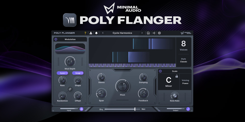 あなたが現在見ているのは 【新製品】Minimal Audioより、音楽的な文脈を理解するインテリジェント・フランジャー「Poly Flanger」が国内販売開始！