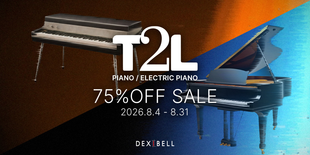 あなたが現在見ているのは 【期間限定セール】Dexibellが誇る最高峰のサウンド「T2L Piano / T2L Electric Piano」が特別価格！