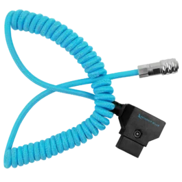Coiled D-Tap to BMPCC 4K/6K Pro Power Cable for Blackmagic