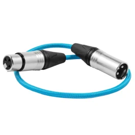 18″ Male XLR to Female XLR Audio Cable for On-Camera Mics