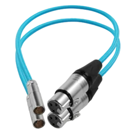 Mini XLR Male to XLR Female 16″ Audio Cable（2 Pack）for BMPCC & C70