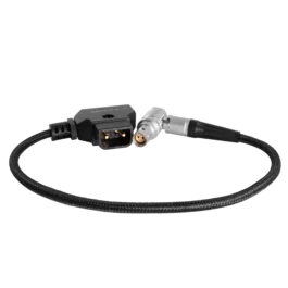10" D-Tap to Right Angle LEMO 2 Pin Power Cable for RED KOMODO