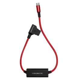 16″ D-Tap to USB-C Power Delivery Cable for Mirrorless Cameras & Laptops