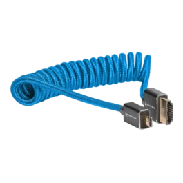 Micro-HDMI to HDMI Cable – 12″-24″ Braided Coiled