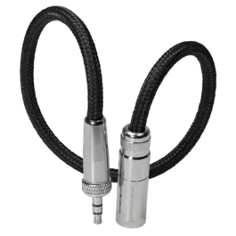 12″ Mini XLR Male to 3.5mm TRS Locking Adapter Cable for Lavalier Mics