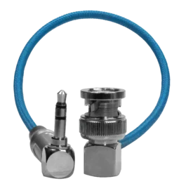 10" BNC to 3.5mm Right Angle Time Code Cable