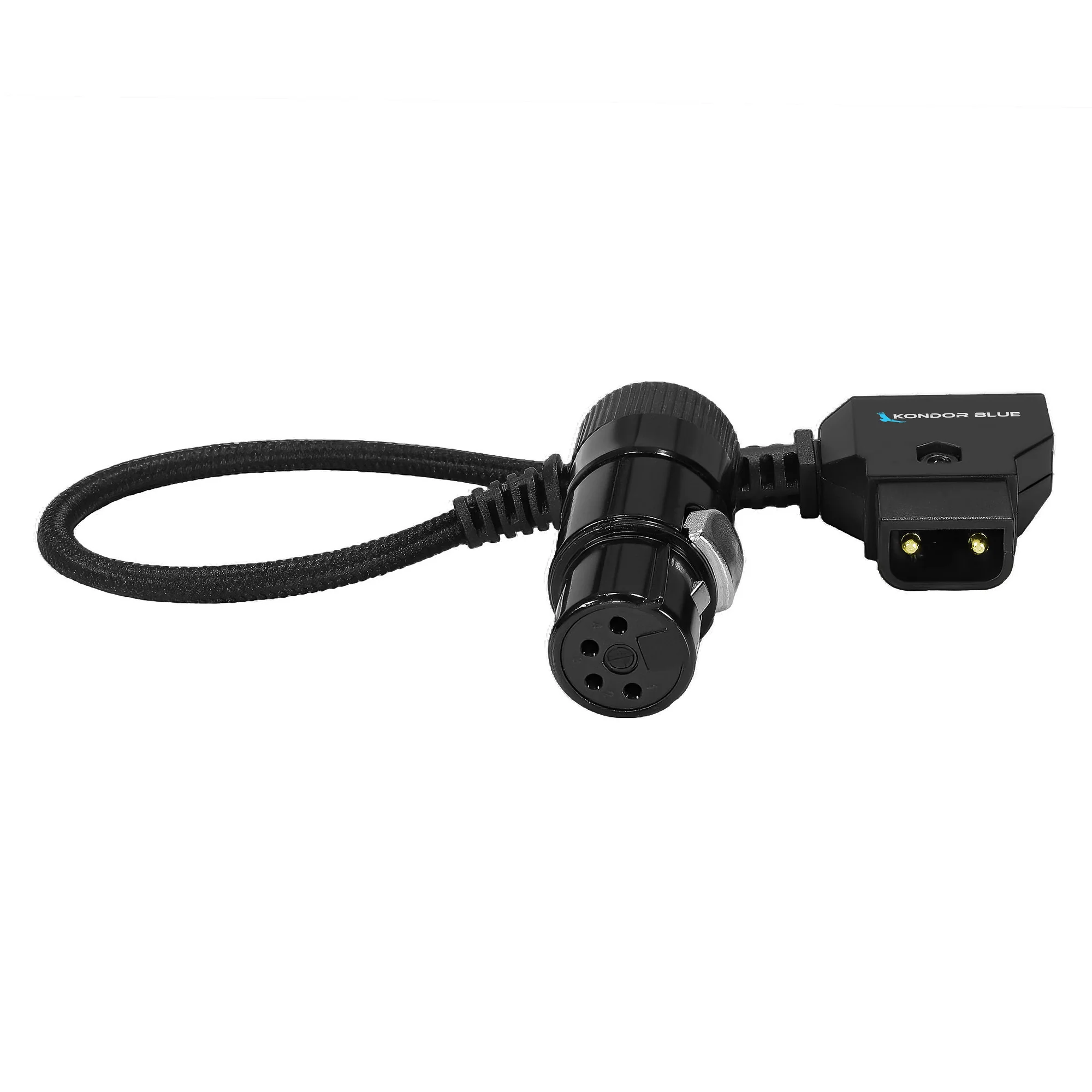 6" D-Tap to 4 Pin XLR Female Right Angle Power Cable Sony Venice/Burano/C400 - 画像 (2)