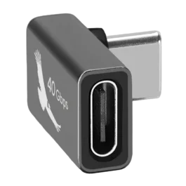 USB-C 40Gbps Elbow Adapter for Power & Data